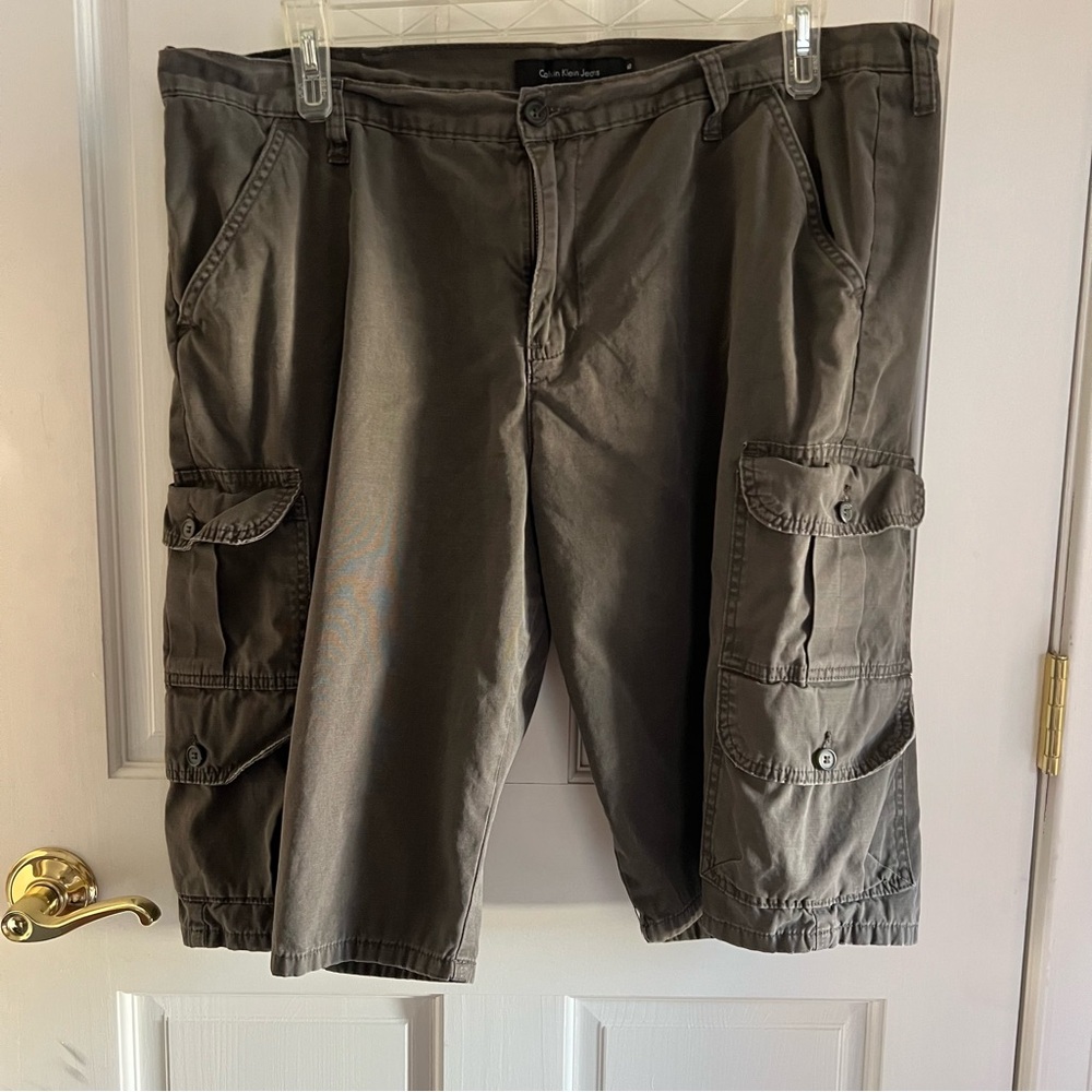Mens CALVIN KLEIN JEANS Cargo Shorts 100% Cotton Size 40
